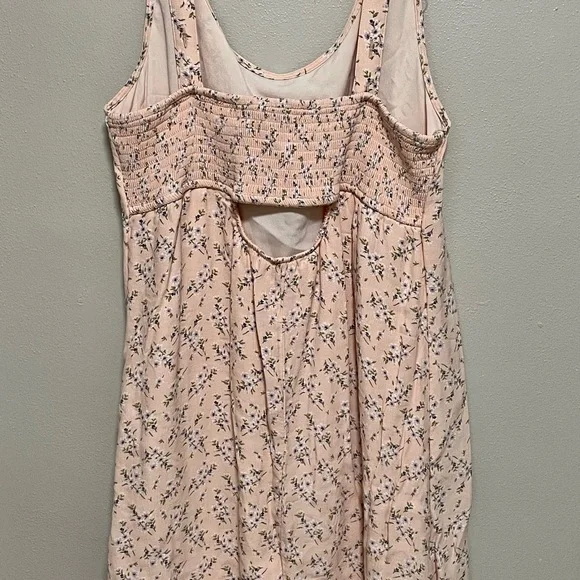 American Eagle Pink Floral Dress size large - Picture 4 of 15